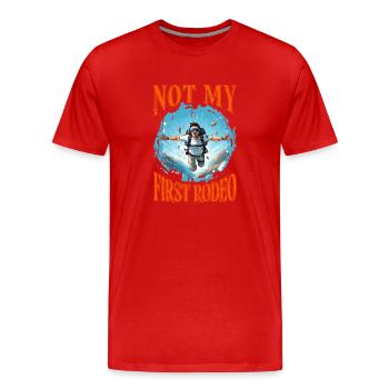 SKYDIVER Fallschirmspringen SKYDIVING - Men's Premium Organic T-Shirt - red - Front - Damien (186cm)