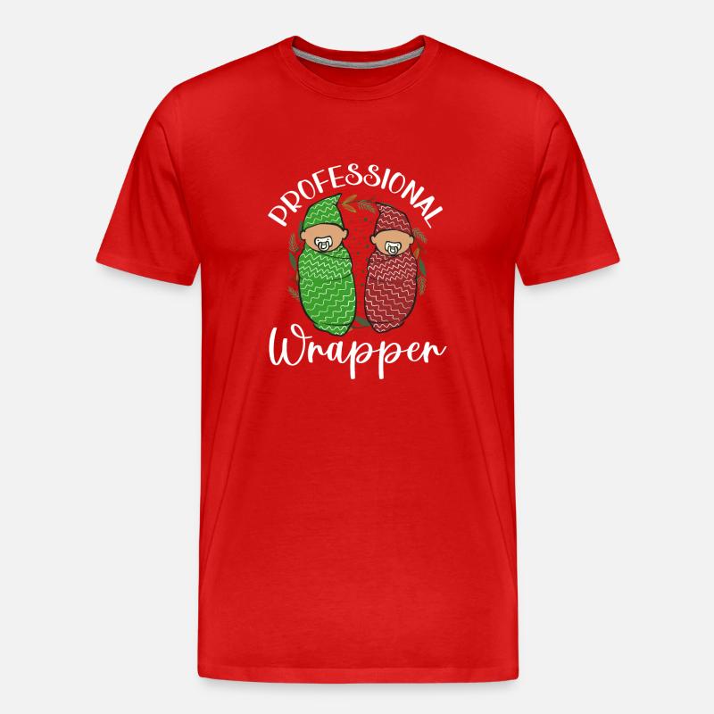 Krankenschwester Baby Entbindungsschwester - Männer Premium Bio T-Shirt - Rot