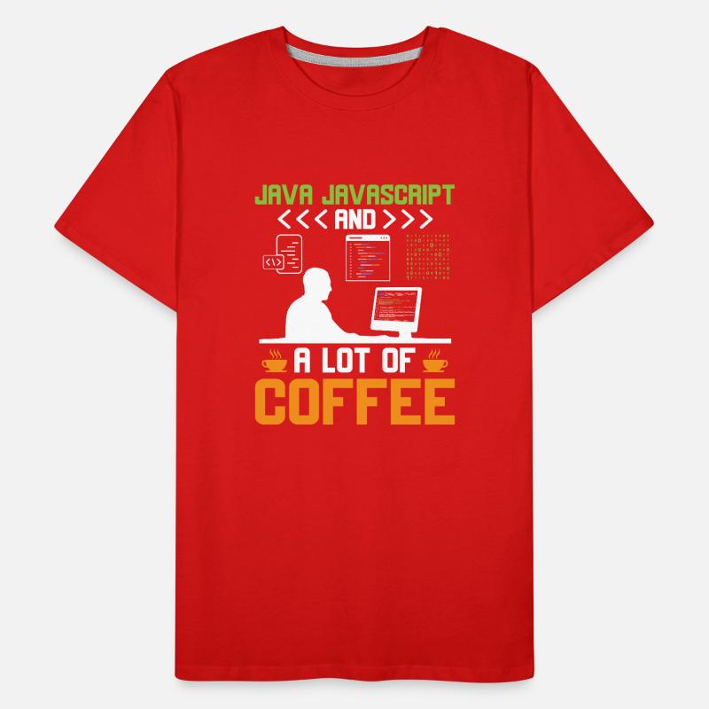 Kaffee-Codierung Programmierer Programmierer Entwickler Nerd Coff Männer Premium Bio T-Shirt