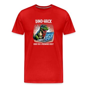Analyste en piratage éthique Cybersécurité éthique - T-shirt bio Premium Homme - rouge - Devant - Damien (186cm)