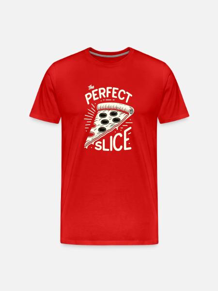 Funny pizza lover pizza enthusiast - Men's Premium Organic T-Shirt - red