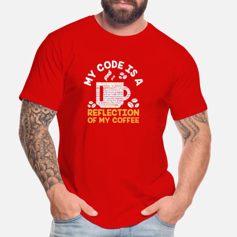Kaffee-Codierung Programmierer Programmierer Entwickler Nerd Coff Männer Premium Bio T-Shirt