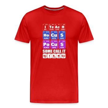 Lustiger Biologielehrer Biologe - Männer Premium Bio T-Shirt - Rot - Vorne - Damien (186cm)