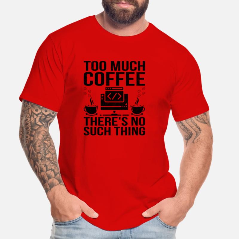 Café Codage Programmeur Codeur Développeur Nerd Coff T-shirt bio Premium Homme