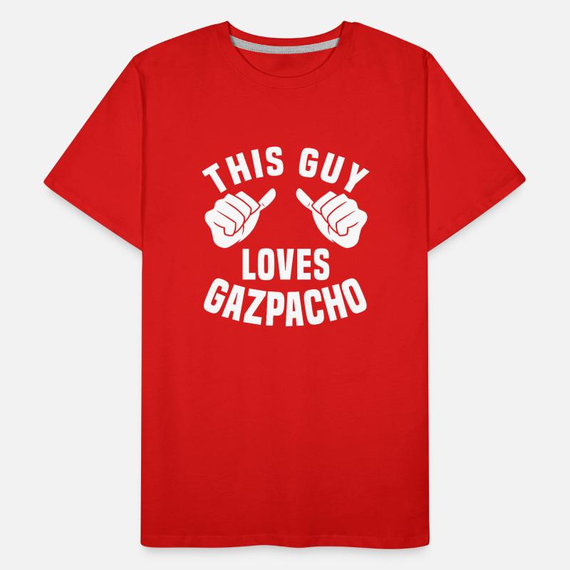 This guy loves gazpacho Men's Premium Organic T-Shirt