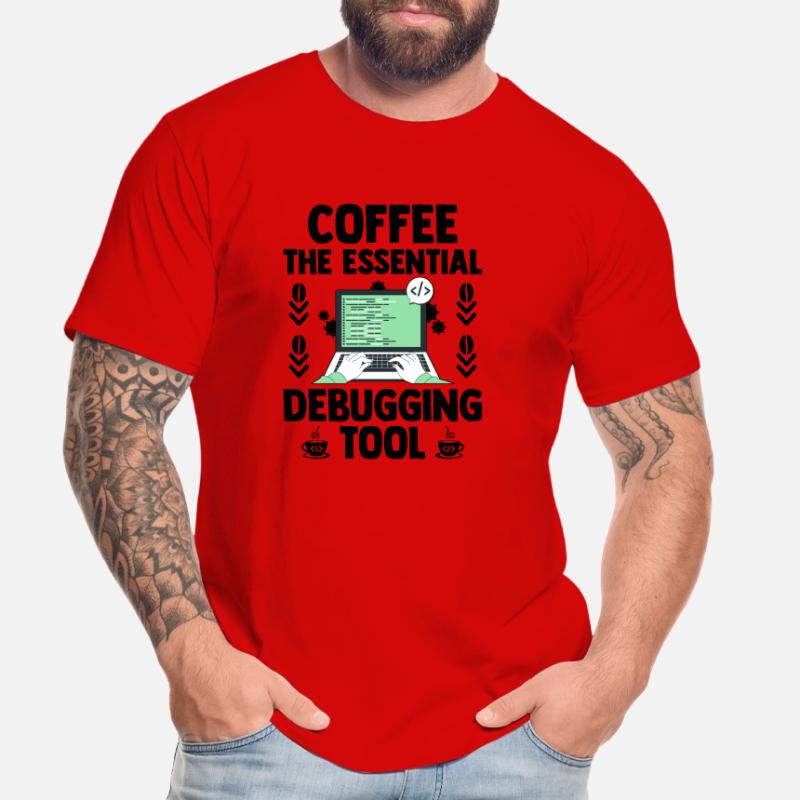 Coffee Coding Programmer Coder Developer Nerd Coff Men's Premium Organic T-Shirt