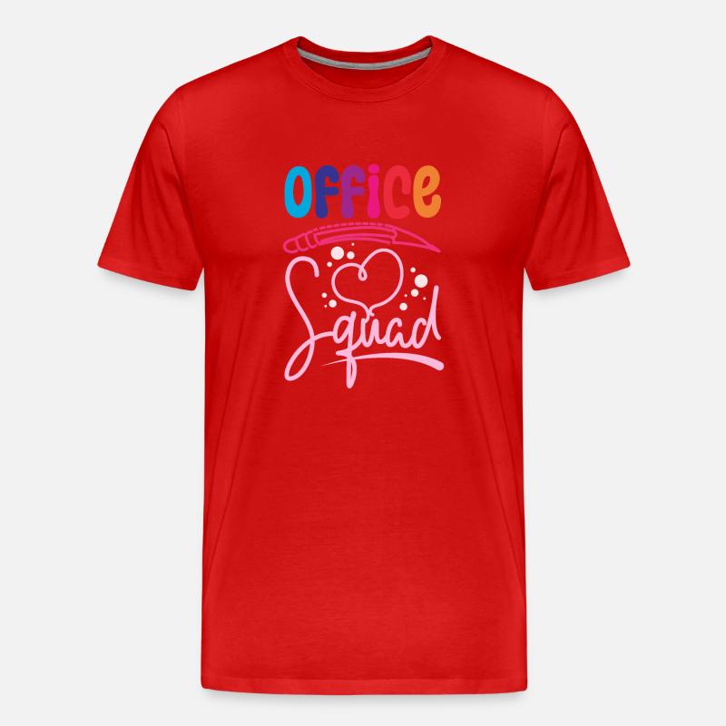 School Secretary Office squad - Männer Premium Bio T-Shirt - Rot