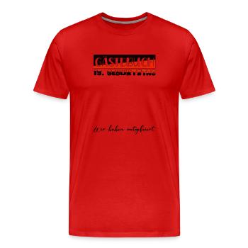19 Birthday Gift Girls Boys Guest Book - Men's Premium Organic T-Shirt - red - Front - Damien (186cm)