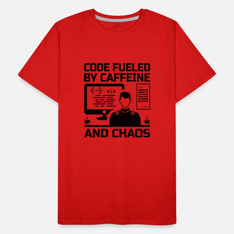 Kaffee-Codierung Programmierer Programmierer Entwickler Nerd Coff Männer Premium Bio T-Shirt
