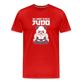 All I Want To Do Is Judo Judoka - Männer Premium Bio T-Shirt - Rot - Vorne - Damien (186cm)