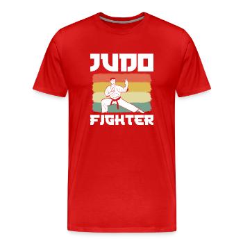 Judo -Kampfkunst Judoka - Männer Premium Bio T-Shirt - Rot - Vorne - Damien (186cm)