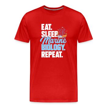 Marine Biology Ocean Marine Biologist - Men's Premium Organic T-Shirt - red - Front - Damien (186cm)