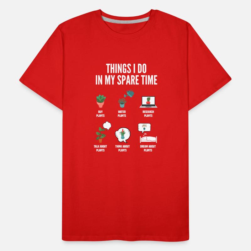 Garten Freizeit Hobby Pflanzen Männer Premium Bio T-Shirt
