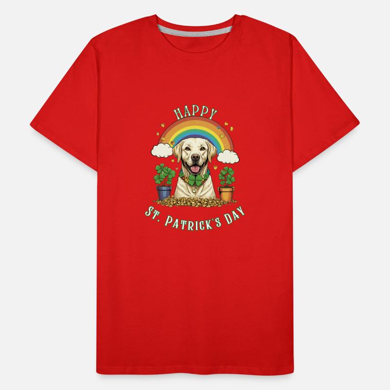 Trèfle de la Saint-Patrick Labrador T-shirt bio Premium Homme