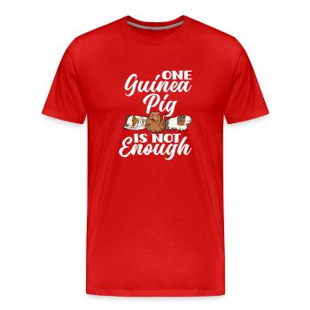 Meerschweinchen - Männer Premium Bio T-Shirt - Rot - Vorne - Damien (186cm)