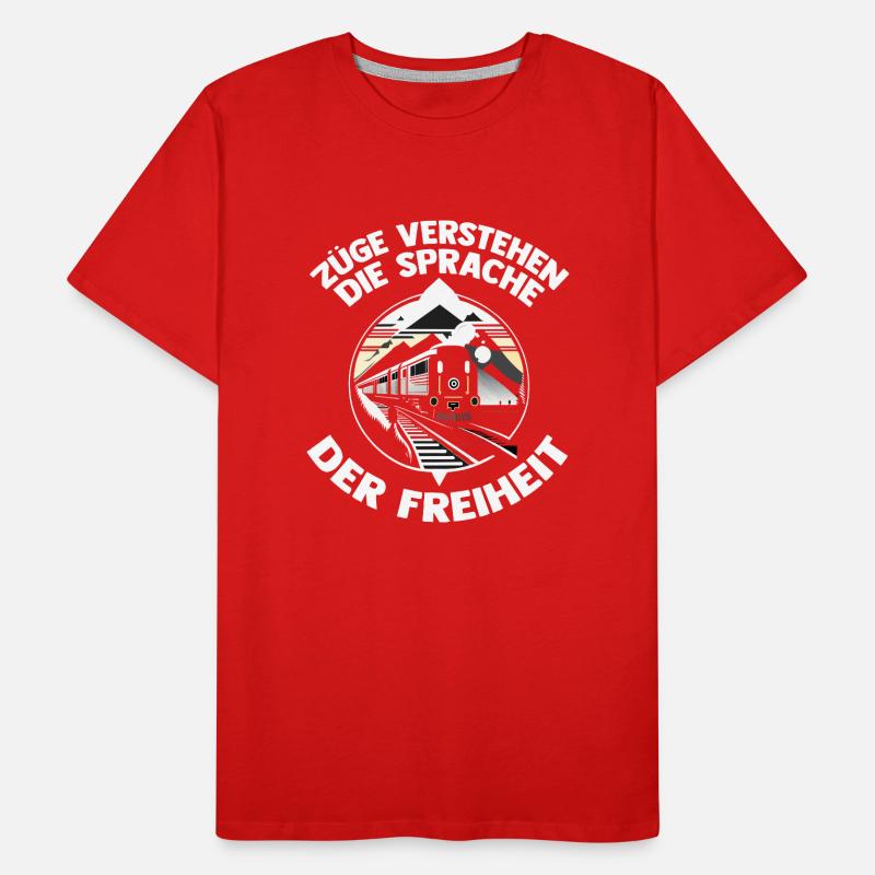 Chemin de fer miniature Train miniature Train Chemin de fer Chemin de fer Chemin de fer Train miniature Train modèle T T-shirt bio Premium Homme