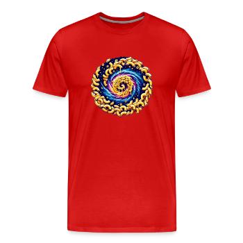 Zone extraterrestre extraterrestre 51 Ufo Space Geek - T-shirt bio Premium Homme - rouge - Devant - Damien (186cm)