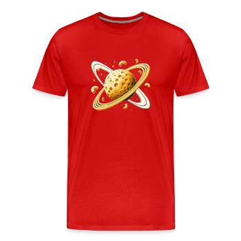 Zone extraterrestre extraterrestre 51 Ufo Space Geek - T-shirt bio Premium Homme - rouge - Devant - Damien (186cm)