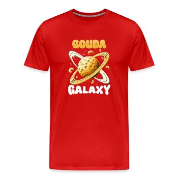 Alien Extraterrestrial Area 51 Ufo Space Geek - Männer Premium Bio T-Shirt - Rot - Vorne - Damien (186cm)