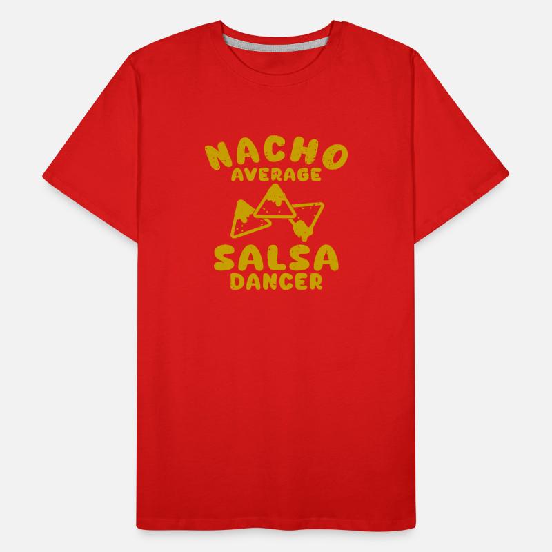salsa fun nacho moyenne salsa danseuse salle de bal T-shirt bio Premium Homme