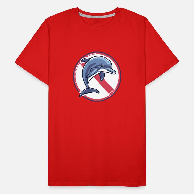 Dauphins interdits : Dauphin T-shirt bio Premium Homme