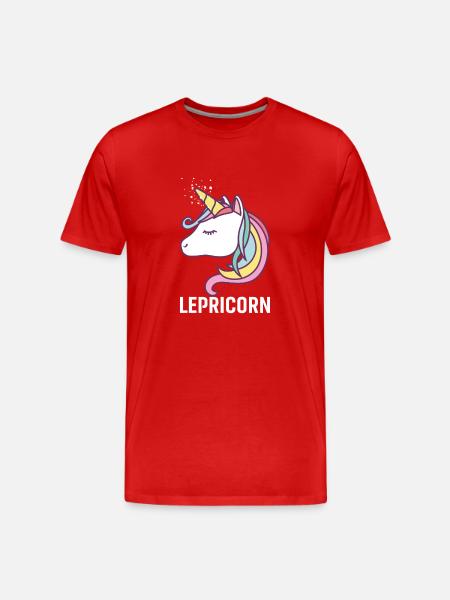 Lepricorn - Men's Premium Organic T-Shirt - red
