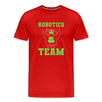 Robotics Team Automatisierungstechniker - Männer Premium Bio T-Shirt - Rot - Vorne - Damien (186cm)