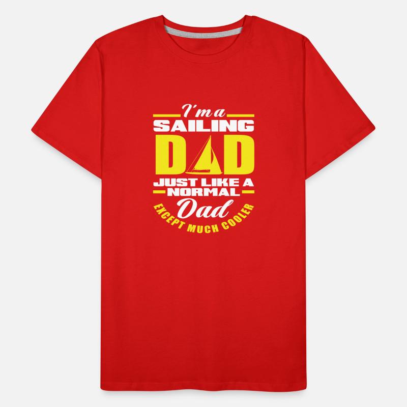 Dad Sailor Sailing Men's Premium Organic T-Shirt