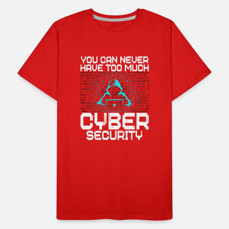 Cyber security hacker hacking Men's Premium Organic T-Shirt