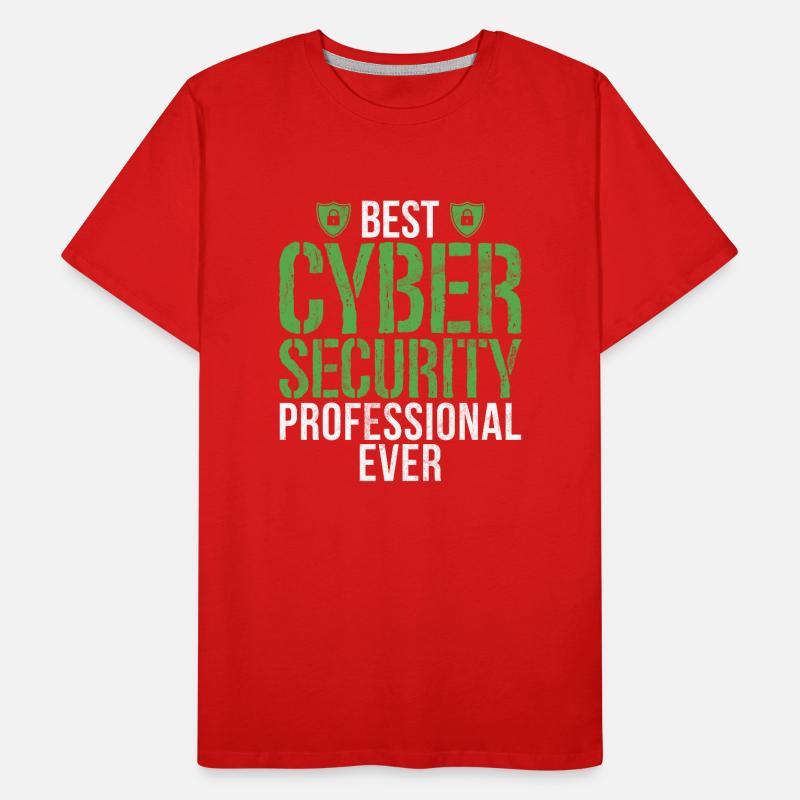 Cyber security hacker hacking Men's Premium Organic T-Shirt