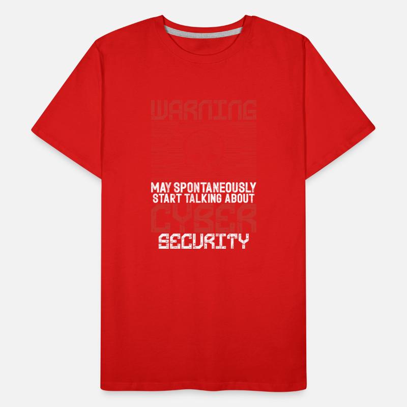 Cyber security hacker hacking Men's Premium Organic T-Shirt