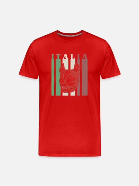 Wolf Rom Italien Italien Helgdagar Historia - Organic T-shirt Ekologisk premium-T-shirt herr - röd
