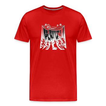 Puppet Mastery Shadow Play Bauchredner-geschenk - Männer Premium Bio T-Shirt - Rot - Vorne - Damien (186cm)