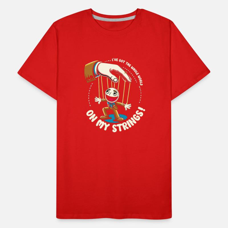 Puppet Mastery Shadow Play Bauchredner-geschenk Männer Premium Bio T-Shirt