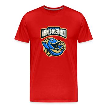Marine Conservation - Men's Premium Organic T-Shirt - red - Front - Damien (186cm)