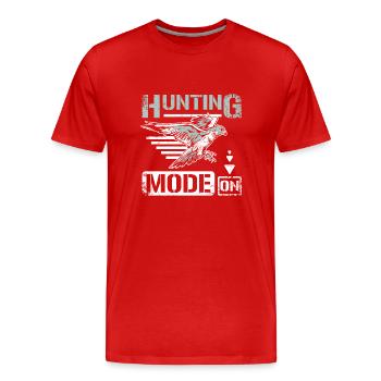 Hunting mode on falconer - Männer Premium Bio T-Shirt - Rot - Vorne - Damien (186cm)