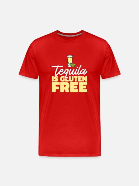 Gluten Free Gluten Intolerance - Men's Premium Organic T-Shirt - red
