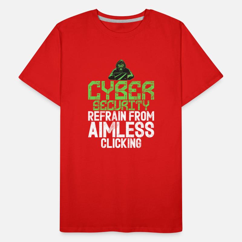 Cyber security hacker hacking Men's Premium Organic T-Shirt