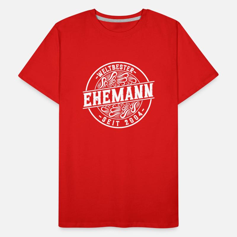 Bester Ehemann seit 2004 20.Hochzeitstag Männer Premium Bio T-Shirt