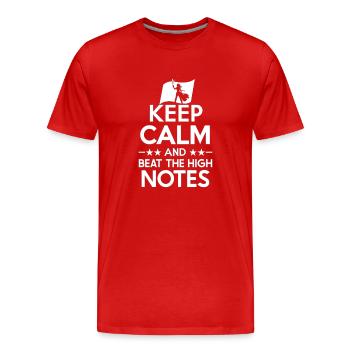 Broadway Musical Musical Theater Sängerin - Männer Premium Bio T-Shirt - Rot - Vorne - Damien (186cm)