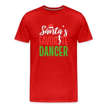 Santa's Favorite Dancer Straßentänzer - Männer Premium Bio T-Shirt - Rot - Vorne - Damien (186cm)