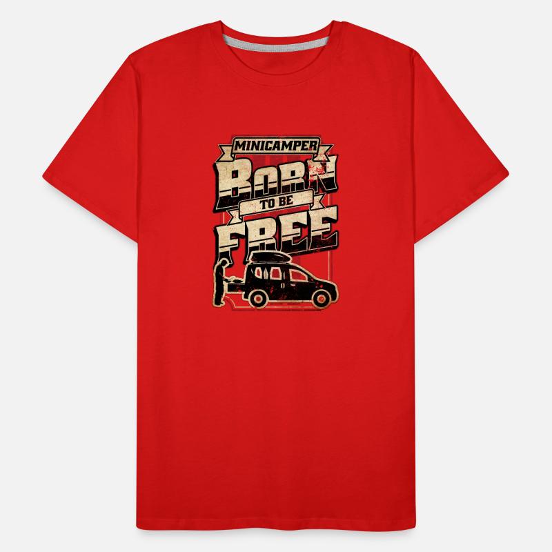 Born Minicamper Camping-Camper Microcamper Männer Premium Bio T-Shirt