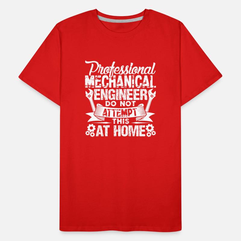 Professional Mechanical Engineer Men's Premium Organic T-Shirt