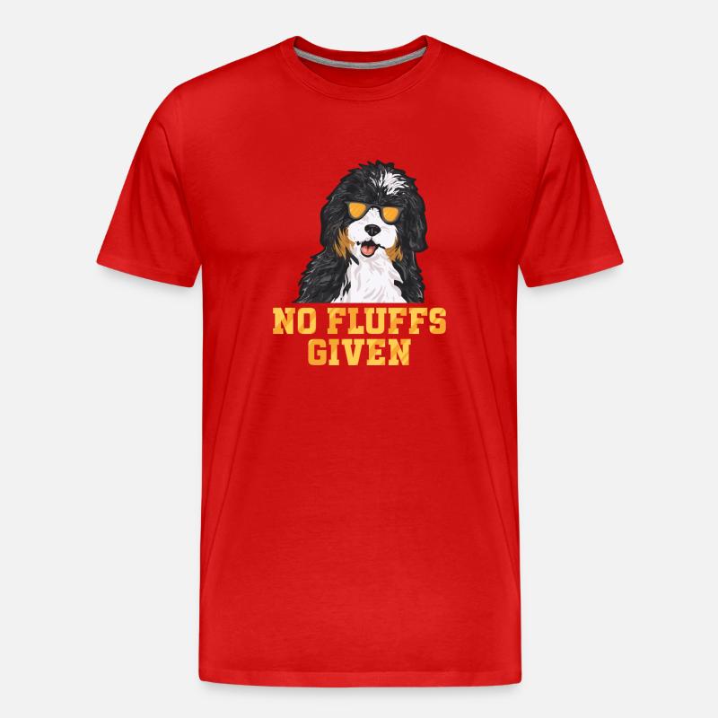 Bernedoodle Hund - Männer Premium Bio T-Shirt - Rot