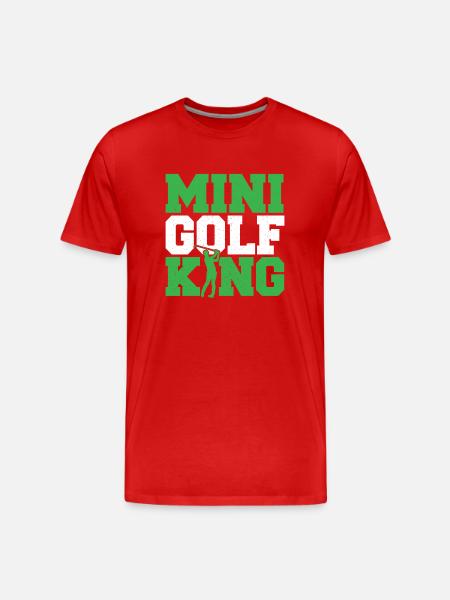Geschenk für Minigolfspieler - Männer Premium Bio T-Shirt - Rot