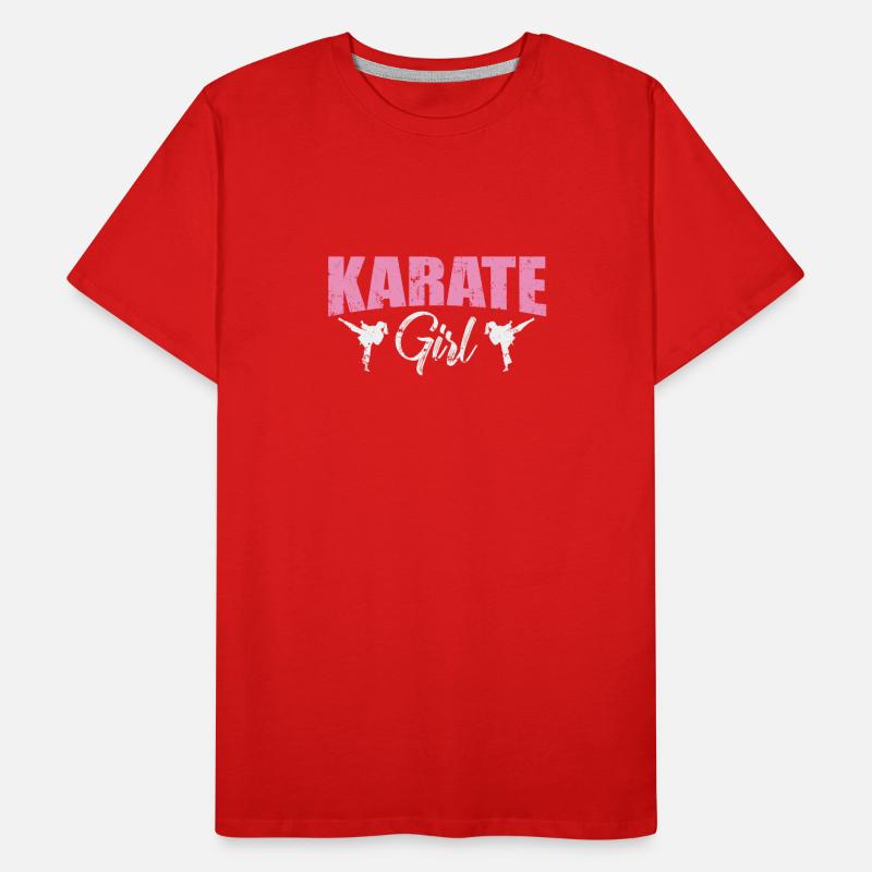 Fille de karaté T-shirt bio Premium Homme