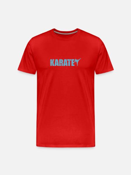 Karate Kampfsport - Männer Premium Bio T-Shirt - Rot