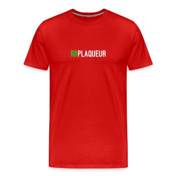 Flaschenzug. Für Rugby-Tackle-Fans - Männer Premium Bio T-Shirt - Rot - Vorne - Damien (186cm)