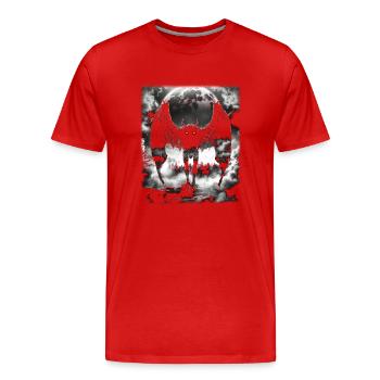 Mothman Mythical Creature - Men's Premium Organic T-Shirt - red - Front - Damien (186cm)