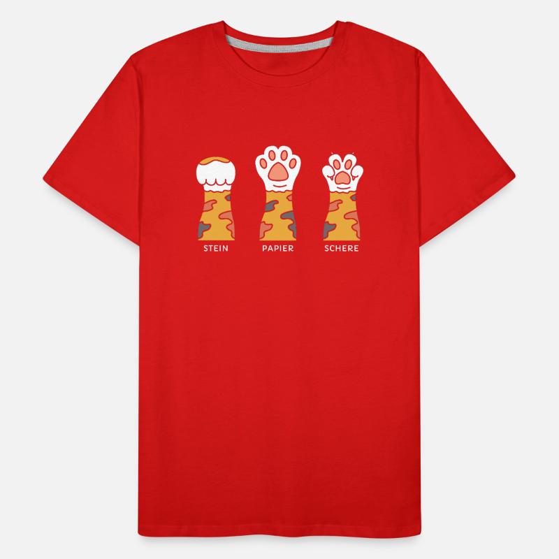 Stein Papier Schere Männer Premium Bio T-Shirt